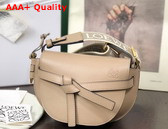 Loewe Mini Gate Dual Bag in Sand Soft Calfskin and Jacquard Replica