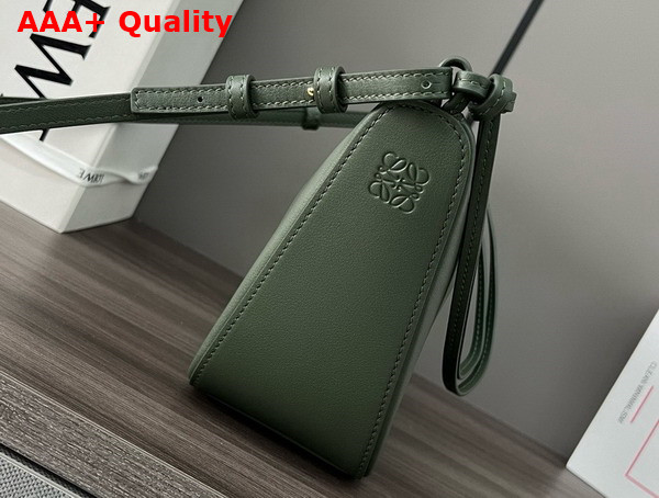 Loewe Mini Hammock Hobo in Dark Green Classic Calfskin Replica