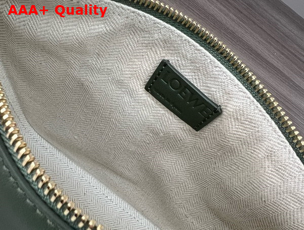 Loewe Mini Hammock Hobo in Dark Green Classic Calfskin Replica