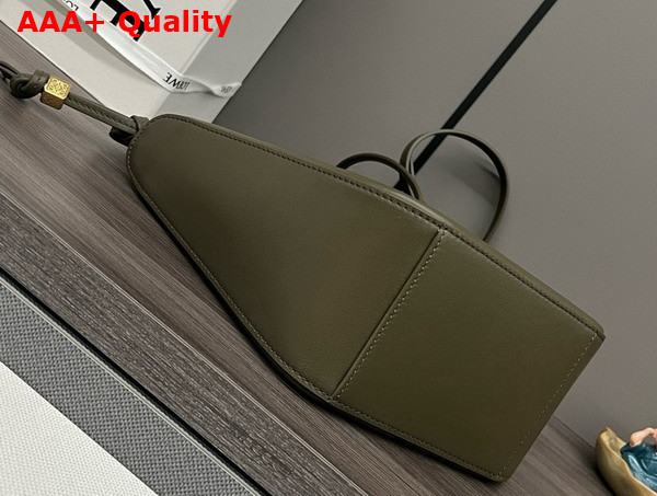 Loewe Mini Hammock Hobo in Dark Khaki Classic Calfskin Replica