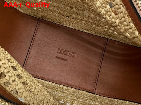 Loewe Mini Hammock Hobo in Raffia and Calfskin Tan Natural Replica