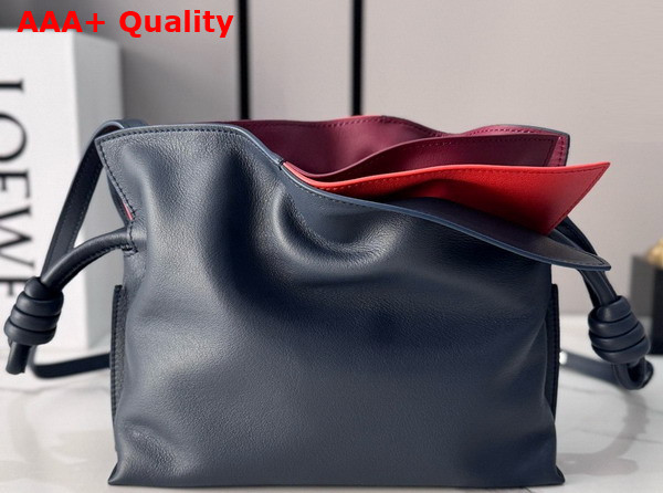 Loewe Mini Layered Flamenco Clutch in Nappa Calfskin Multicolor Deep Navy Replica
