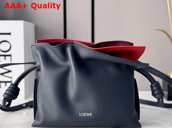 Loewe Mini Layered Flamenco Clutch in Nappa Calfskin Multicolor Deep Navy Replica