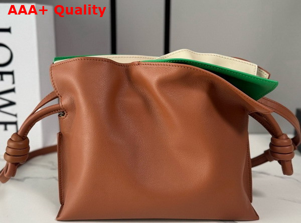 Loewe Mini Layered Flamenco Clutch in Nappa Calfskin Multicolor Squirrel Replica