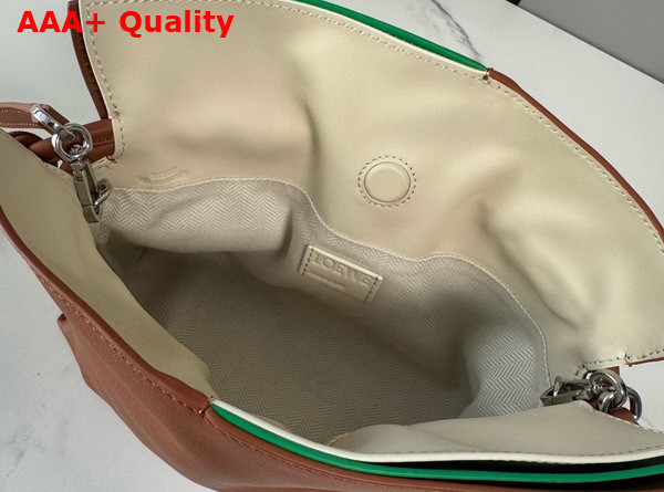 Loewe Mini Layered Flamenco Clutch in Nappa Calfskin Multicolor Squirrel Replica