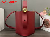Loewe Mini Pebble Bucket in Burnt Red Smooth Calfskin Replica