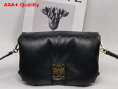 Loewe Mini Puffer Goya Bag in Black Shiny Nappa Lambskin Replica