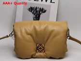 Loewe Mini Puffer Goya Bag in Camel Shiny Nappa Lambskin Replica