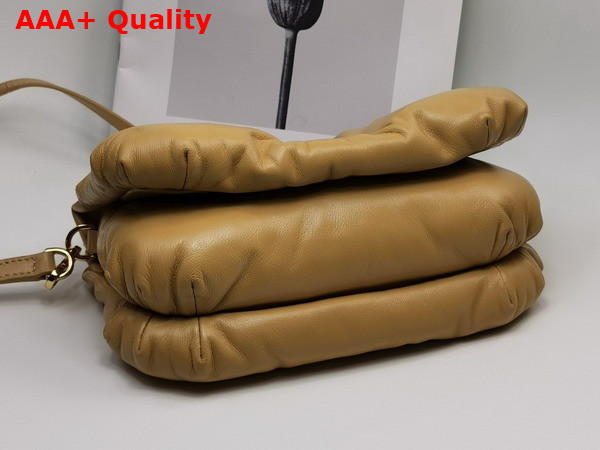 Loewe Mini Puffer Goya Bag in Camel Shiny Nappa Lambskin Replica