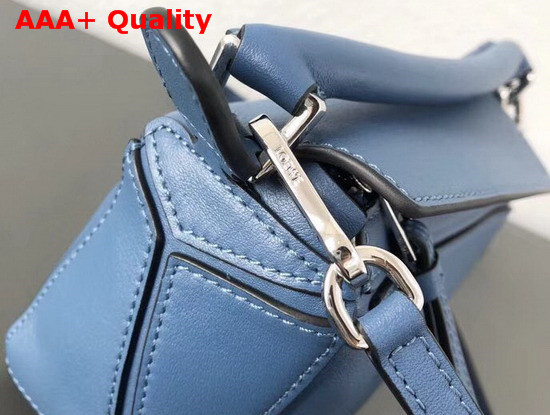 Loewe Mini Puzzle Bag Varsity Blue Classic Calf Leather Replica