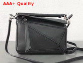 Loewe Mini Puzzle Bag in Black Classic Calf Leather Replica