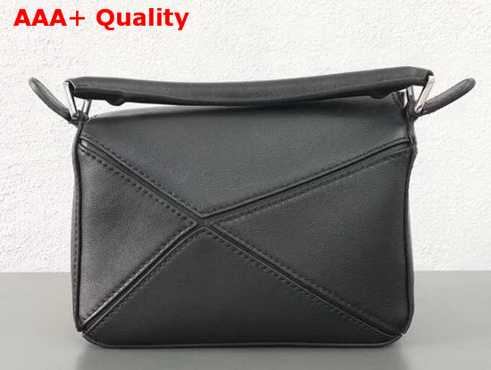 Loewe Mini Puzzle Bag in Black Classic Calf Leather Replica
