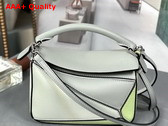 Loewe Mini Puzzle Bag in Classic Calfskin Ash Grey Light Celadon Replica