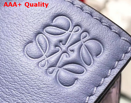 Loewe Mini Puzzle Bag in Classic Calfskin Blueberry Kaolin Replica