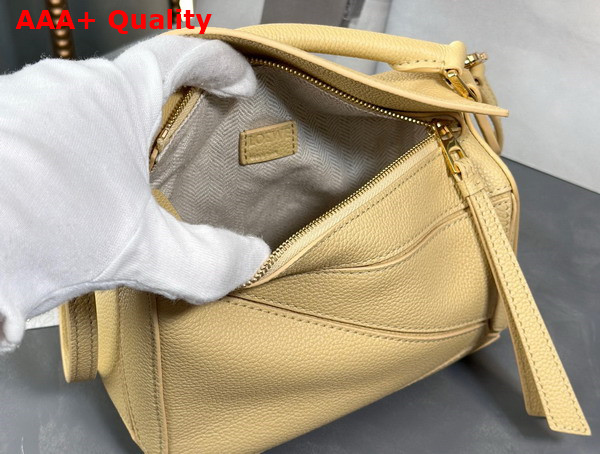 Loewe Mini Puzzle Bag in Dark Butter Soft Grained Calfskin Replica