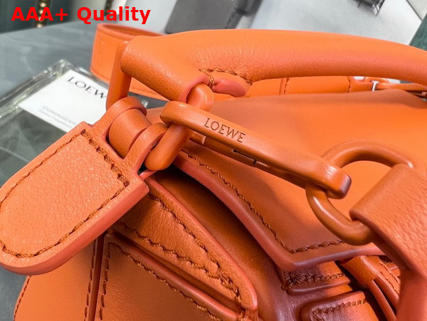 Loewe Mini Puzzle Bag in Orange Satin Calfskin Replica