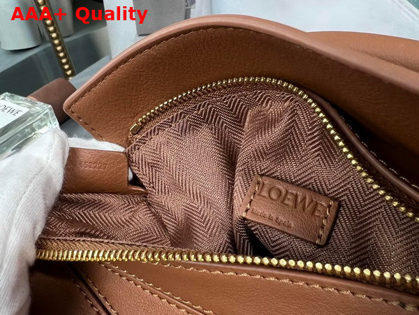Loewe Mini Puzzle Bag in Pecan Satin Calfskin Replica