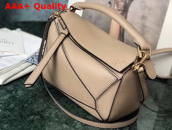 Loewe Mini Puzzle Bag in Sand Soft Grained Calfskin Replica