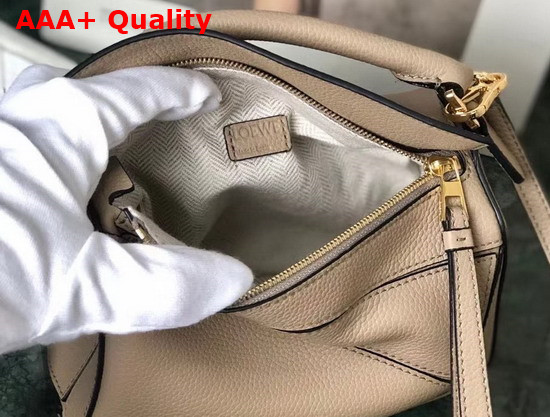 Loewe Mini Puzzle Bag in Sand Soft Grained Calfskin Replica