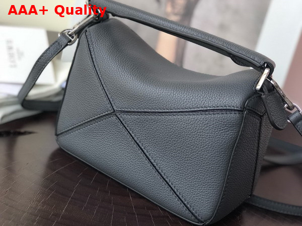 Loewe Mini Puzzle Bag in Soft Grained Calfskin Anthracite Replica