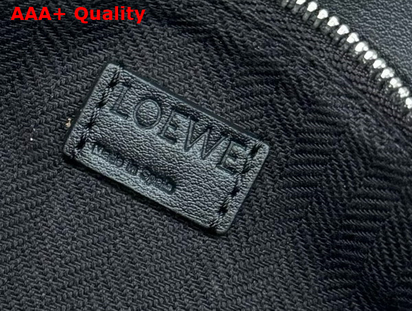 Loewe Mini Puzzle Bumbag in Black Classic Calfskin Replica