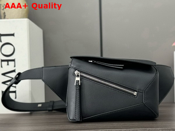 Loewe Mini Puzzle Bumbag in Black Classic Calfskin Replica