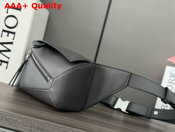 Loewe Mini Puzzle Bumbag in Dark Grey Classic Calfskin Replica
