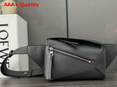 Loewe Mini Puzzle Bumbag in Dark Grey Classic Calfskin Replica