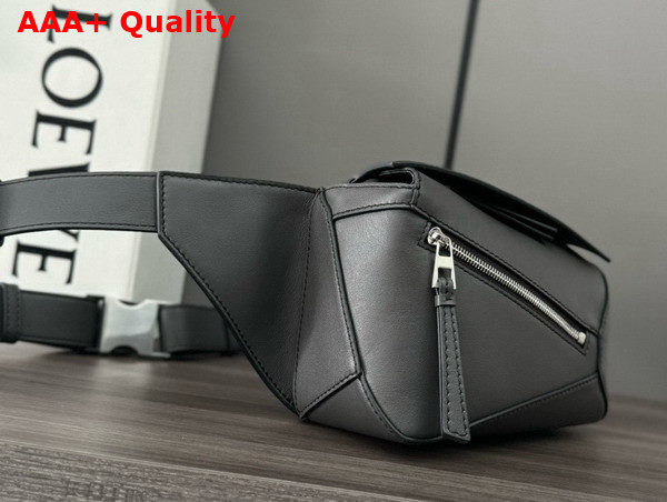 Loewe Mini Puzzle Bumbag in Dark Grey Classic Calfskin Replica