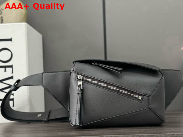 Loewe Mini Puzzle Bumbag in Dark Grey Classic Calfskin Replica