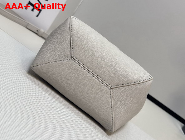 Loewe Mini Puzzle Fold Tote in Pearl Grey Grained Calfskin Replica