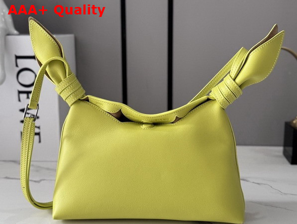 Loewe Mini Scarf Bag in Lemon Smooth Calfskin Replica