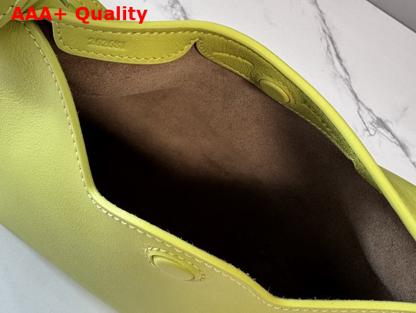 Loewe Mini Scarf Bag in Lemon Smooth Calfskin Replica
