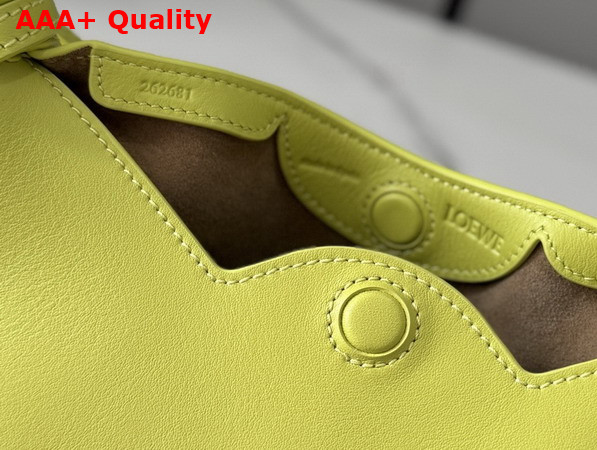 Loewe Mini Scarf Bag in Lemon Smooth Calfskin Replica