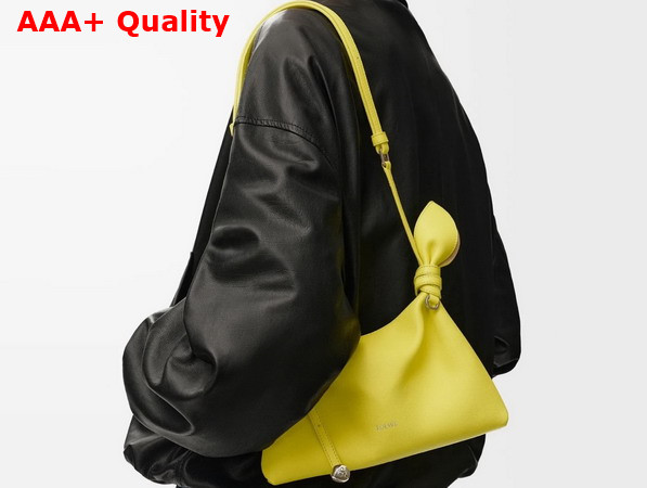 Loewe Mini Scarf Bag in Lemon Smooth Calfskin Replica