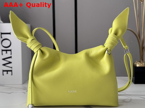 Loewe Mini Scarf Bag in Lemon Smooth Calfskin Replica