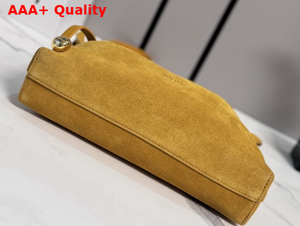 Loewe Mini Scarf Bag in Ochre Suede Replica