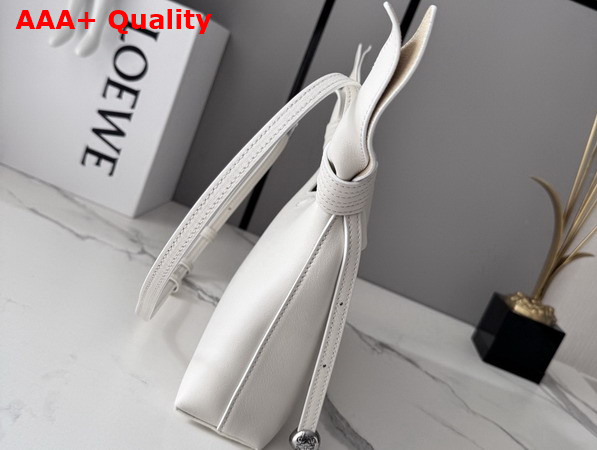 Loewe Mini Scarf Bag in Smooth Calfskin Soft White Replica