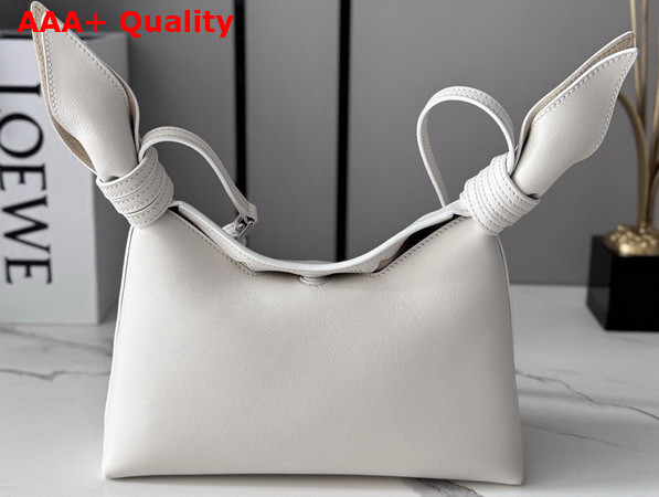 Loewe Mini Scarf Bag in Smooth Calfskin Soft White Replica