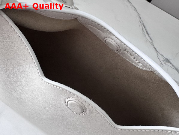 Loewe Mini Scarf Bag in Smooth Calfskin Soft White Replica
