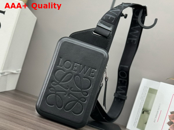 Loewe Molded Sling in Smooth Calfskin Black Replica