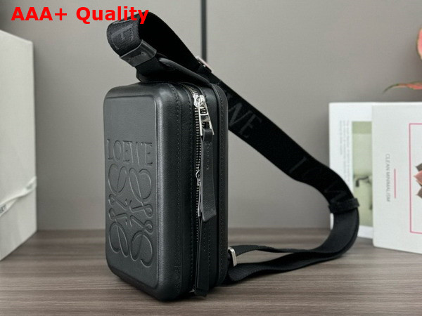 Loewe Molded Sling in Smooth Calfskin Black Replica