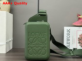 Loewe Molded Sling in Smooth Calfskin Green Replica