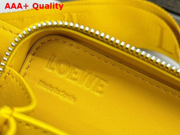 Loewe Molded Sling in Smooth Calfskin Yellow Replica