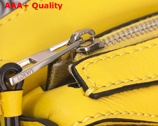 Loewe Nano Puzzle Bag in Yellow Classic Calfskin Replica