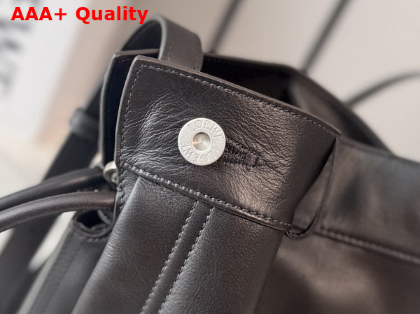 Loewe Panta Medium Flamenco Clutch in Vintage Brown Shiny Calfskin Replica