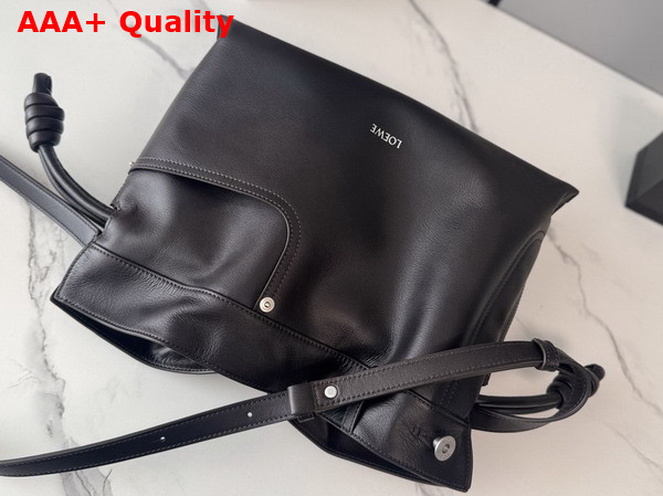 Loewe Panta Medium Flamenco Clutch in Vintage Brown Shiny Calfskin Replica