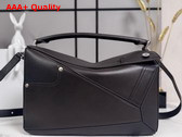 Loewe Panta Medium Puzzle Bag in Shiny Calfskin Vintage Brown Replica