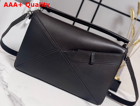 Loewe Panta Medium Puzzle Bag in Shiny Calfskin Vintage Brown Replica