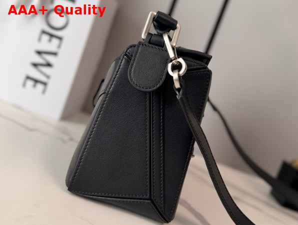 Loewe Panta Small Puzzle Bag in Black Shiny Calfskin Replica